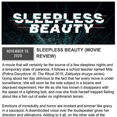 SLEEPLESS BEAUTY (MOVIE REVIEW)